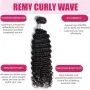 Комплект естествена бразилска коса PERISMODA Deep Wave, 35/40/45 см, снимка 4
