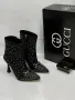 Gucci Дамски Елегантни Боти На Ток С Камъни И Монограм - 2 Цвята Код SEM-902, снимка 2