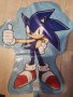 Соник Sonic грамаден цял ръст фолио фолиев балон хелий и въздух, снимка 2