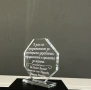 Кристални плакети с гравиран надпис, снимка 18