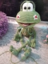 Плетена играчка Жаба, ръчно изработени, прекрасен подарък, снимка 6