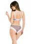 Бикини с тюл в бял и сив цвят IDA 19158, снимка 3