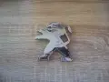 сребриста емблема лъвче за Peugeot голям размер, снимка 1