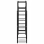 vidaXL Стойка за цветя, 83x25x100 см, черна, желязо, снимка 4