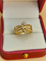 Красиви дамски пръстени медицинска стомана с18 каратово златно покритие , снимка 8