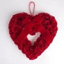 Сърце от рози - 30 см. - романтичен подарък за св. Валентин или 8 март, снимка 2
