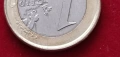 Една много рядка Хърватска монета от (1)евро-2023г със допусната грешка при изсичането. , снимка 7