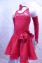 Детска рокля за спортни танци в червен цвят и гол гръб, снимка 1 - Детски рокли и поли - 42805133