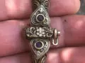 стара възрожденска гривна - сребро, сачан, снимка 2