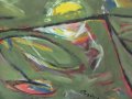 Стара Картина Беширов акрилни бои, подписана, снимка 3