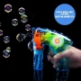 Детски светещ LED пистолет за сапунени балони, забавление на открито, снимка 3