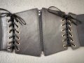 Корсет колан от еко кожа с връзки и цип, снимка 11