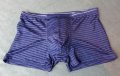 М размер мъжки боксер в тъмно синьо с прозрачни ивици, снимка 14