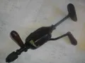 42см Ф13мм МАСИВНА СТАРО КАЧЕСТВО НЕМСКА РЪЧНА БОРМАШИНА ДРЕЛКА С ОПОРНО РАМО 2 СКОРОСТИ, снимка 7