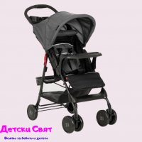 Лятна детска количка ZIZITO Adel, тъмно сива, снимка 2 - Детски колички - 37012860