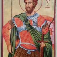 Икона на Свети Теодор Тирон icona Sveti Teodor Tiron, снимка 1 - Картини - 13472969