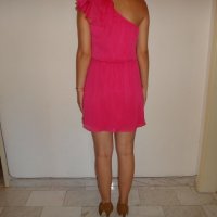Нова розова рокля с едно рамо, снимка 10 - Рокли - 11084964