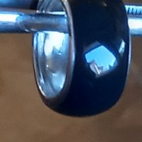 Италиански емайлиран сребърен пръстен , снимка 6 - Пръстени - 39209372