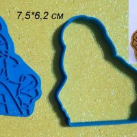 Принцеса Пепеляшка Пластмасов резец форма за тесто бисквитки фондан торта, снимка 1 - Форми - 31357911