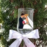 Сватбени чаши, снимка 2 - Сватбени аксесоари - 40412653