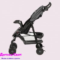 Лятна детска количка ZIZITO Adel, тъмно сива, снимка 4 - Детски колички - 37012860