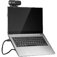 Уеб Камера CANYON CNE-HWC2N Черна 1080p Full HD Вграден микрофон Функция на въртене на 360°, снимка 2 - Камери - 36643178