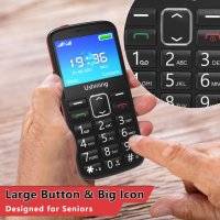 uleway 4G телефон за възрастни с голям екран и две SIM карти, снимка 4 - Телефони с две сим карти - 42902353