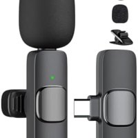 Нов Безжичен Лаважен Микрофон за Android, USB-C, Шумопотискане, снимка 1 - Микрофони - 44159484