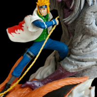 Аниме фигура Naruto - Minato Namikaze x Kurama 30cm, снимка 4 - Колекции - 44927908