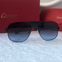 Cartier 2022 мъжки слънчеви очила с кожа 3 в 1, снимка 12 - Слънчеви и диоптрични очила - 38199786