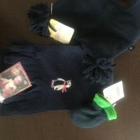 Mothercare шапка, шал, ръкавички, снимка 1 - Комплекти за бебе - 30755744