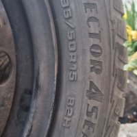 Стоманени джанти с гуми 195/50 R15, снимка 3 - Гуми и джанти - 38268308