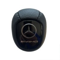 Топка за скоростен лост за Mercedes W202 W210 W220 AMG C E S класа кожена, снимка 2 - Аксесоари и консумативи - 40482653