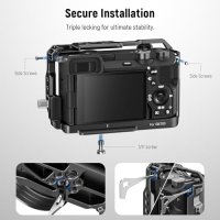 Нова Sony A6700 Кафезна Рамка CNC ARRI NATO Хладна Обувка NEEWER за камера фотоапарат, снимка 4 - Чанти, стативи, аксесоари - 42902305