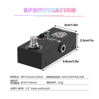 Guitar Pedals ABY Box Line Selector AB Switch - Аби амп педал селектор /чисто нови/, снимка 2 - Китари - 44651789