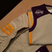 Оригинален Двулицев Комплект на ADIDAS LA LAKERS NBA, снимка 2 - Спортни дрехи, екипи - 29681445