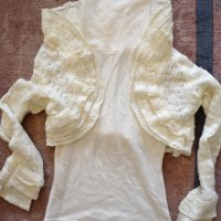 Поло без ръкави + болеро , снимка 1 - Блузи с дълъг ръкав и пуловери - 30002514