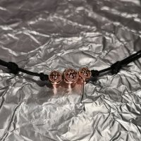 Дамски луксозен гердан Чокър от сребро с розово злато Rose gold choker, снимка 5 - Колиета, медальони, синджири - 32114952