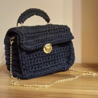 Дамска плетена чанта, снимка 4 - Чанти - 40683914