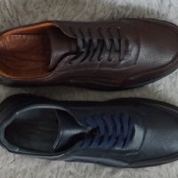 Обувки, естествена кожа, кафяви и сини, код 5/ББ1/78, снимка 4 - Ежедневни обувки - 42893814