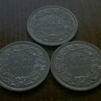 Монети 1/2 Fr. , снимка 1 - Колекции - 25196901