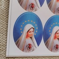 Самозалепващ стикер лепенка икона изображение Дева Мария и Исус Христос, снимка 5 - Аксесоари и консумативи - 37533080