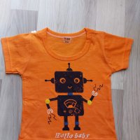 РАЗПРОДАЖБА!!!Нов бебешки летен комплект с щампа роботче, снимка 10 - Комплекти за бебе - 29249885