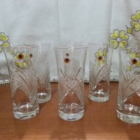 Кристални чаши  Зорница , снимка 7 - Антикварни и старинни предмети - 44466067
