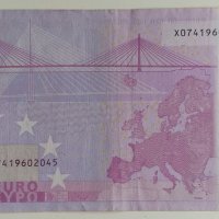Банкнота 500 евро 2002 г, Германия, Жан-Клод Трише, снимка 2 - Нумизматика и бонистика - 34530204