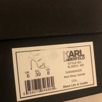 Karl lagerfeld Дамски черни сандали, снимка 10 - Сандали - 37693866