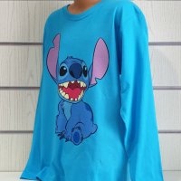 Нова детска блуза с дълъг ръкав и дигитален печат Стич (Stitch), снимка 3 - Детски Блузи и туники - 40571488