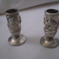Комплект посребрени свещници, снимка 2 - Антикварни и старинни предмети - 37311313