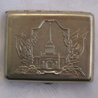 руска стара табакера кутия метал, снимка 1 - Други ценни предмети - 29408843