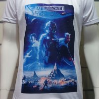 Нова мъжка тениска с трансферен печат STAR WARS (Междузвездни войни) - Battlefront II, снимка 2 - Тениски - 29855361